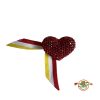 Oeteldonk Hart Broche Glitter Rood
