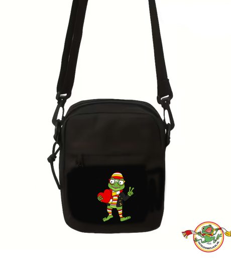 Oeteldonk-cross-body-bag-zwart-kikker-carnaval