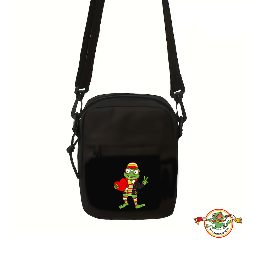 Oeteldonk-cross-body-bag-zwart-kikker-carnaval
