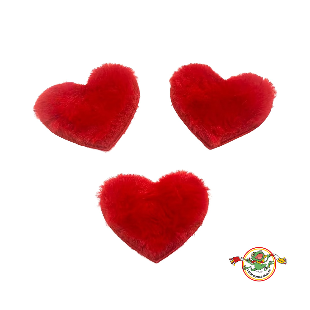 Oeteldonk-hart-pluche-rood-naaipatch-6cm