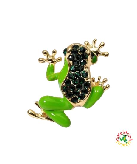 Oeteldonk-kikker-broche-lichtgroen