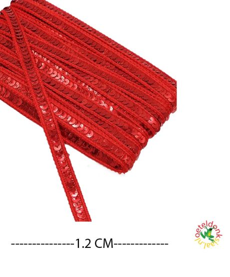 oeteldonk-band-pailletten-rood