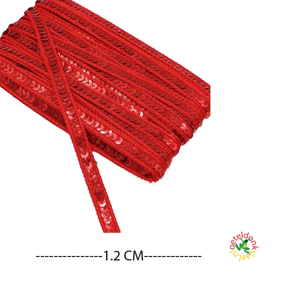 oeteldonk-band-pailletten-rood