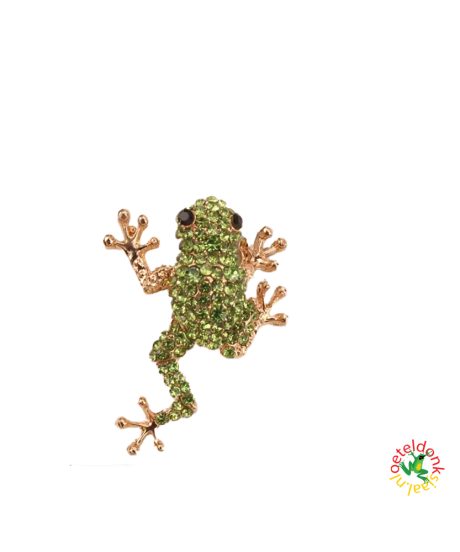 oeteldonk-broche-kikker-groen-goud-carnaval