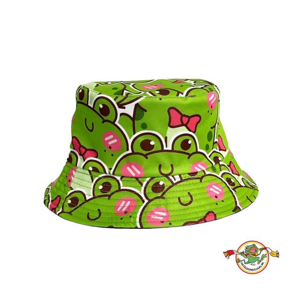 oeteldonk-bucket-hat-kikker-patroon