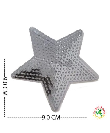 Alternative view of Oeteldonk Glitter Embleem Ster Zilver