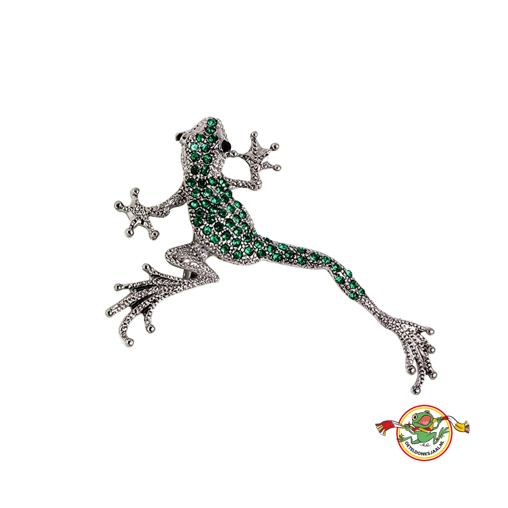 oeteldonk-kikker-broche-groene-strass