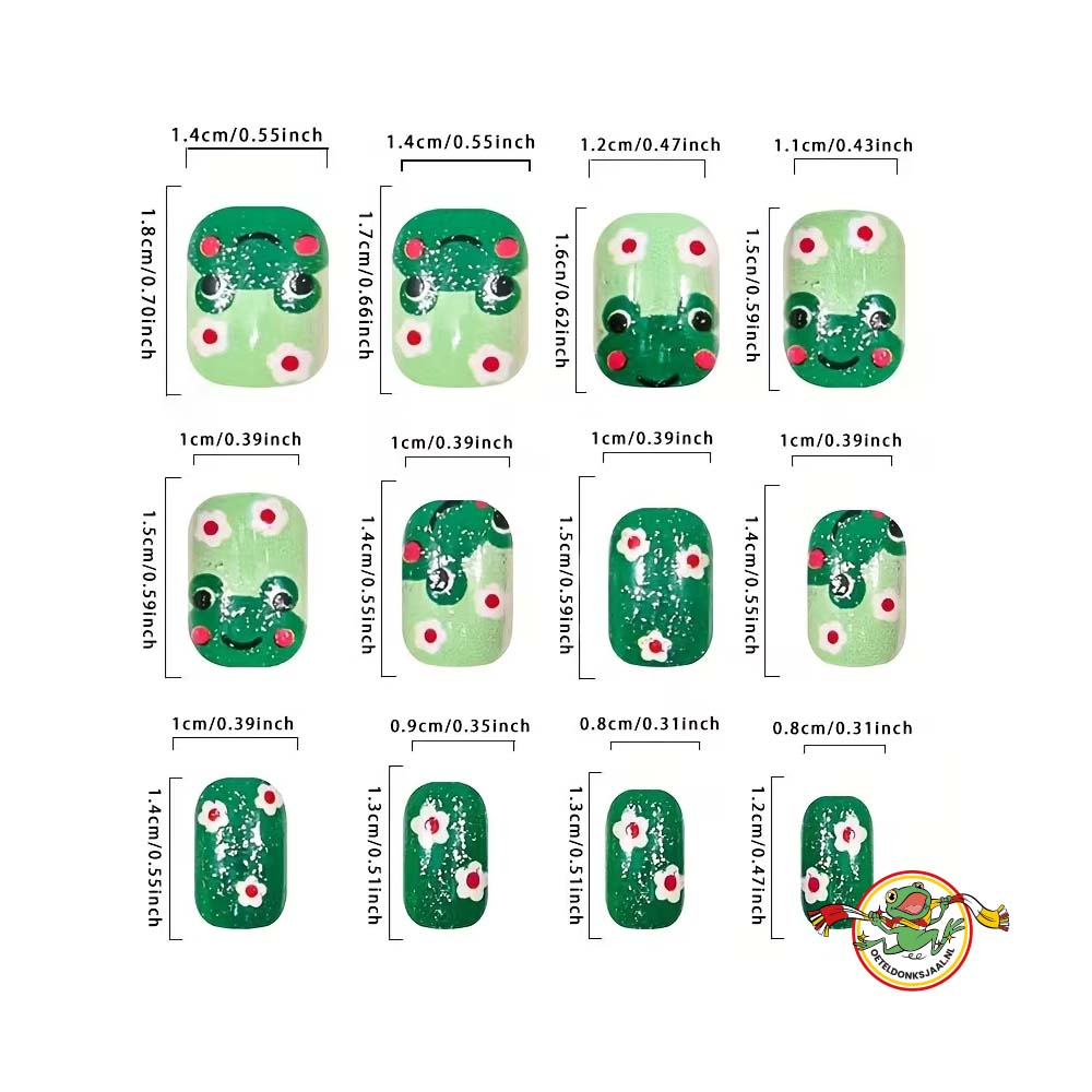 oeteldonk-kunstnagels-kikker-24-stuks