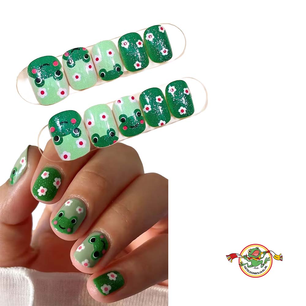 oeteldonk-kunstnagels-kikker-groen
