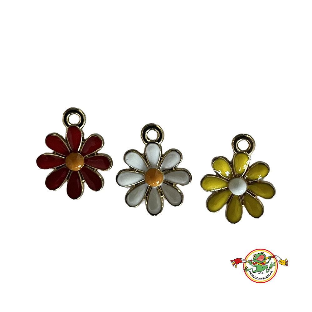 oeteldonk madeliefjes rood wit geel