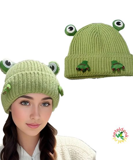 oeteldonk-muts-kikker-groen